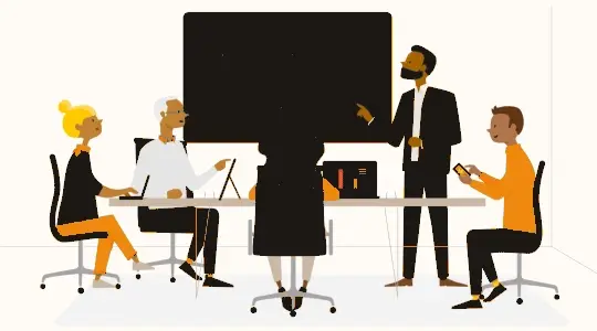 Animated collaborative trading lesson